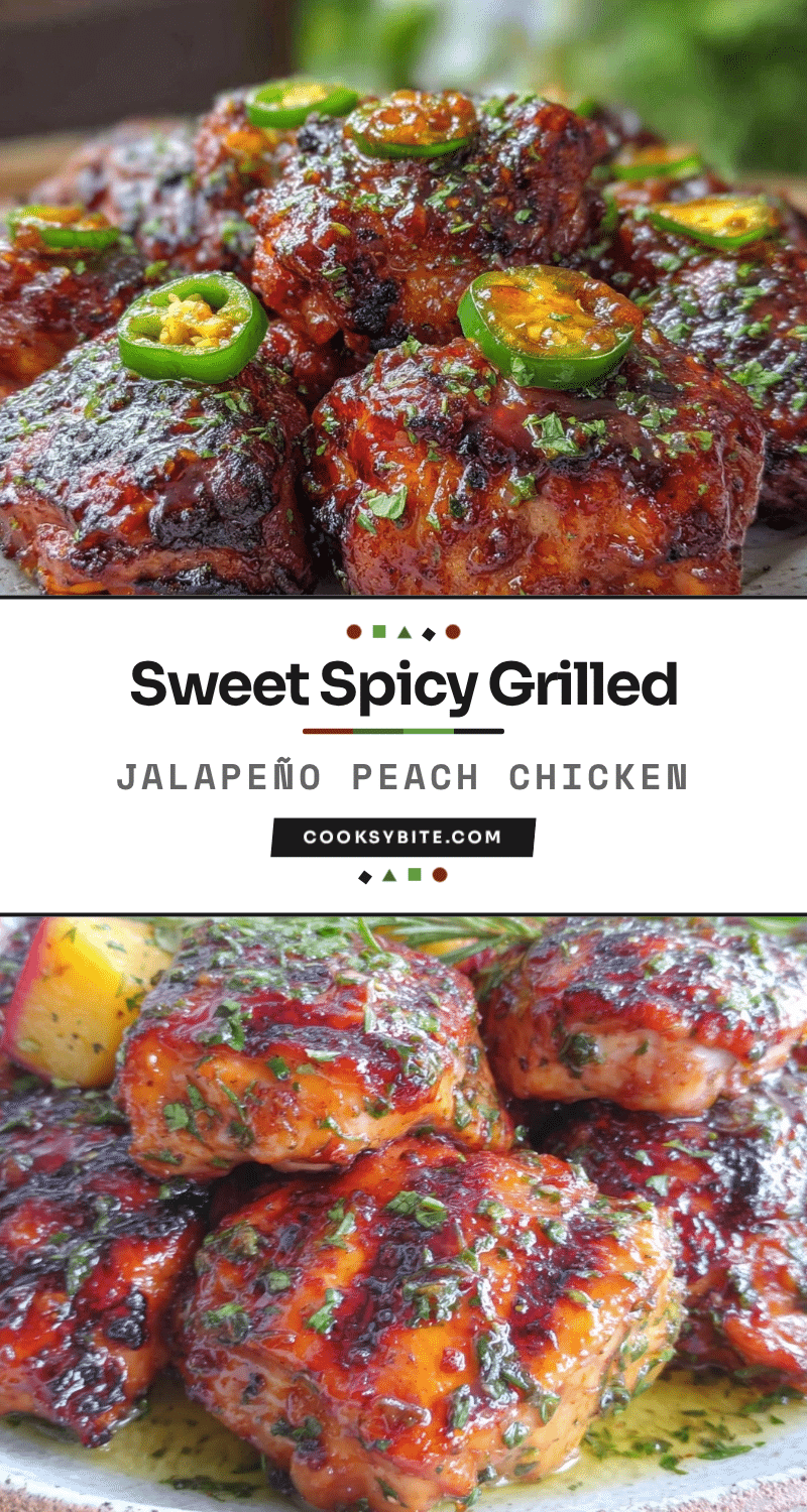 grilled jalapeño peach chicken thighs recipe