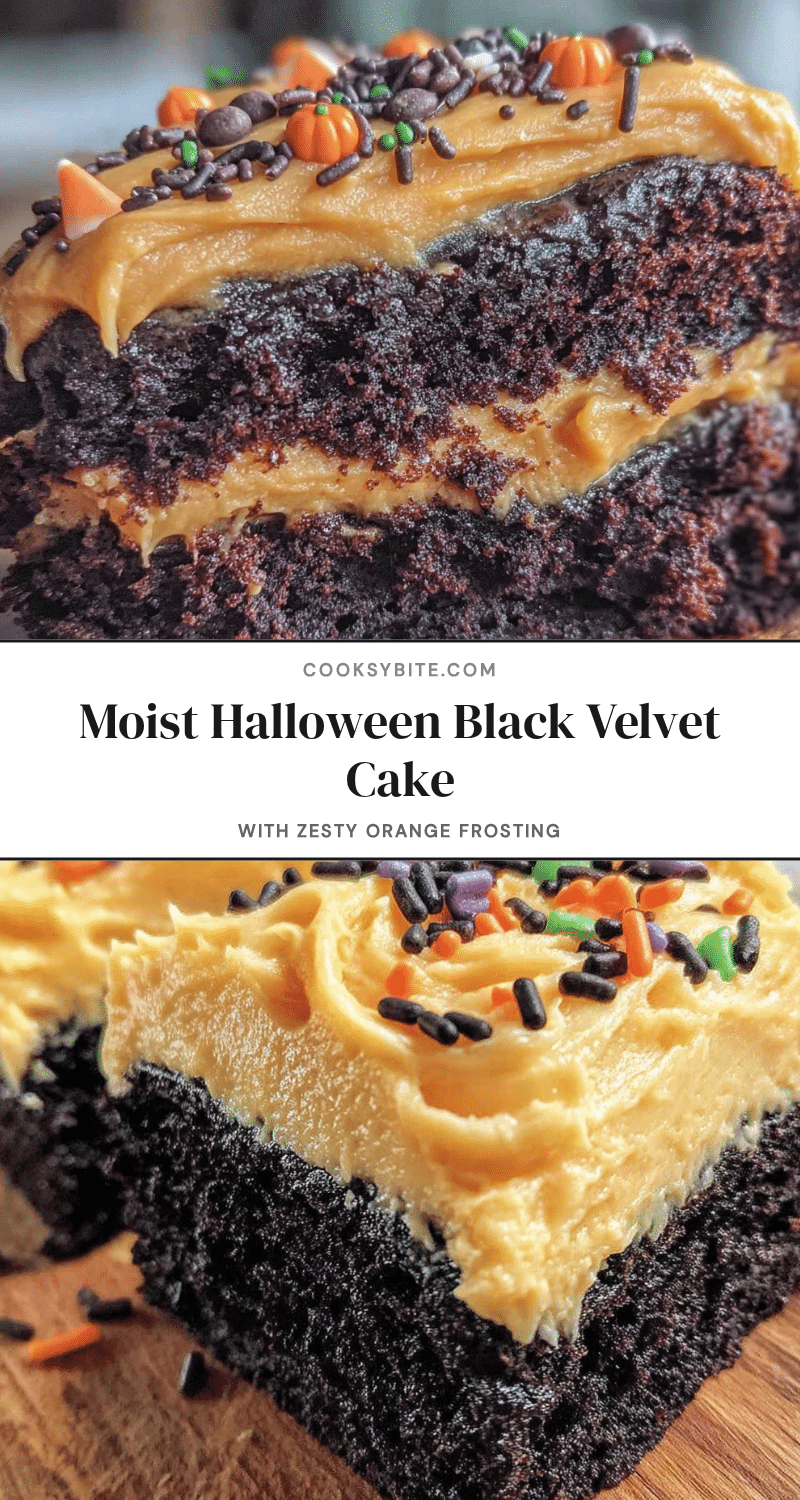 Halloween Black Velvet Cake recipe