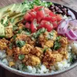 Healthy High-Protein Turkey Taco Bowls with Cauliflower Rice - featured image