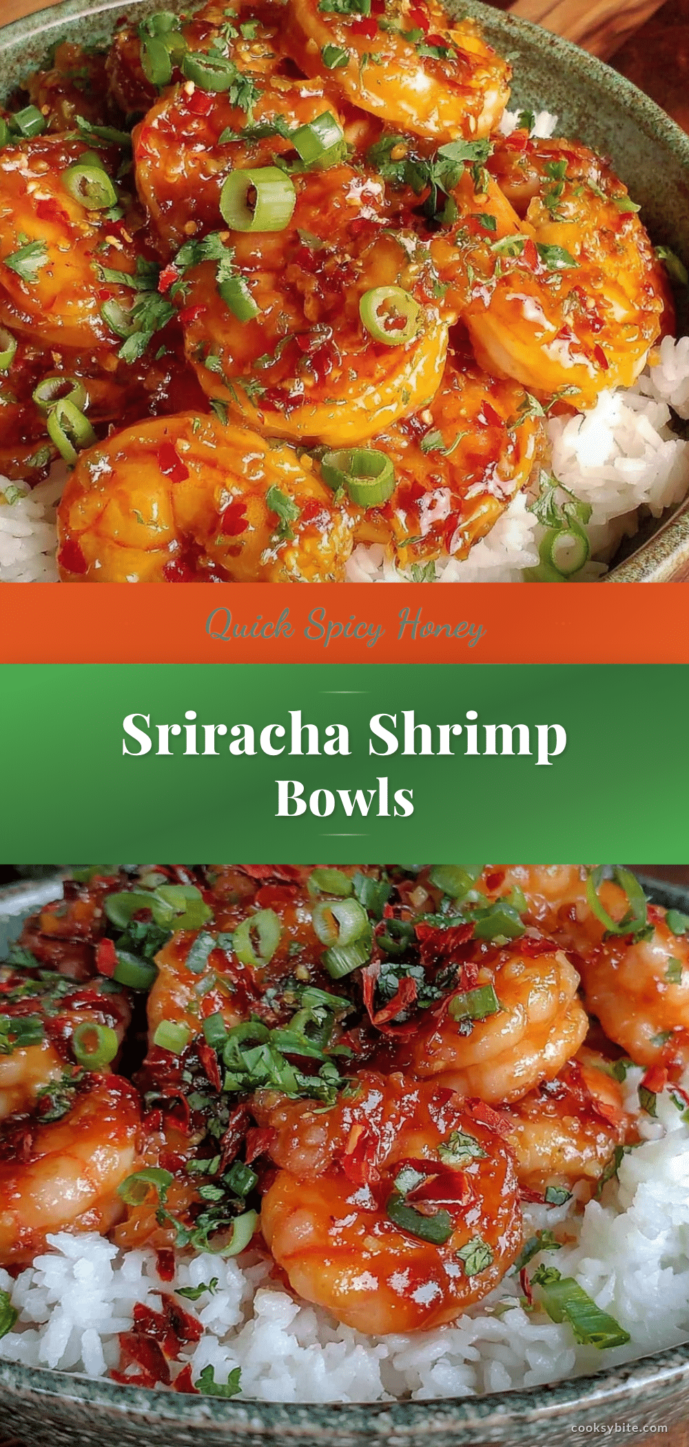 honey sriracha shrimp bowls recipe