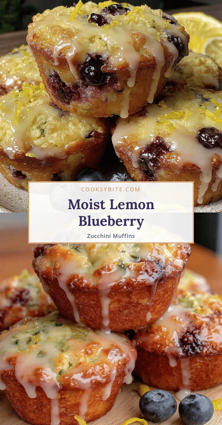 lemon blueberry zucchini muffins recipe
