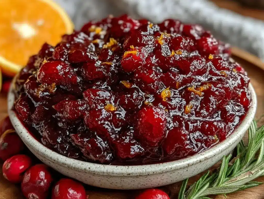 make-ahead cranberry orange sauce - featured image