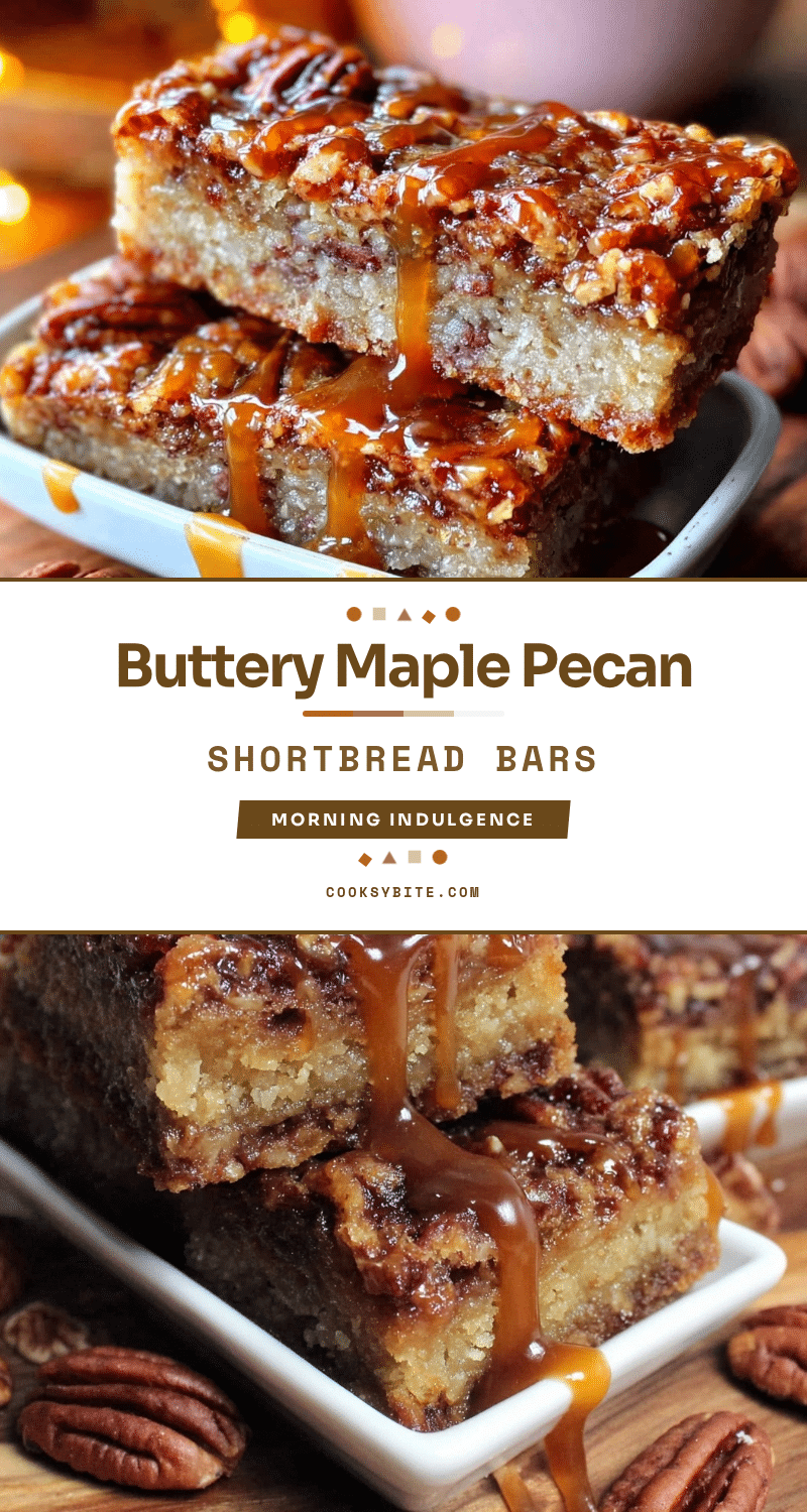 maple pecan shortbread bars recipe