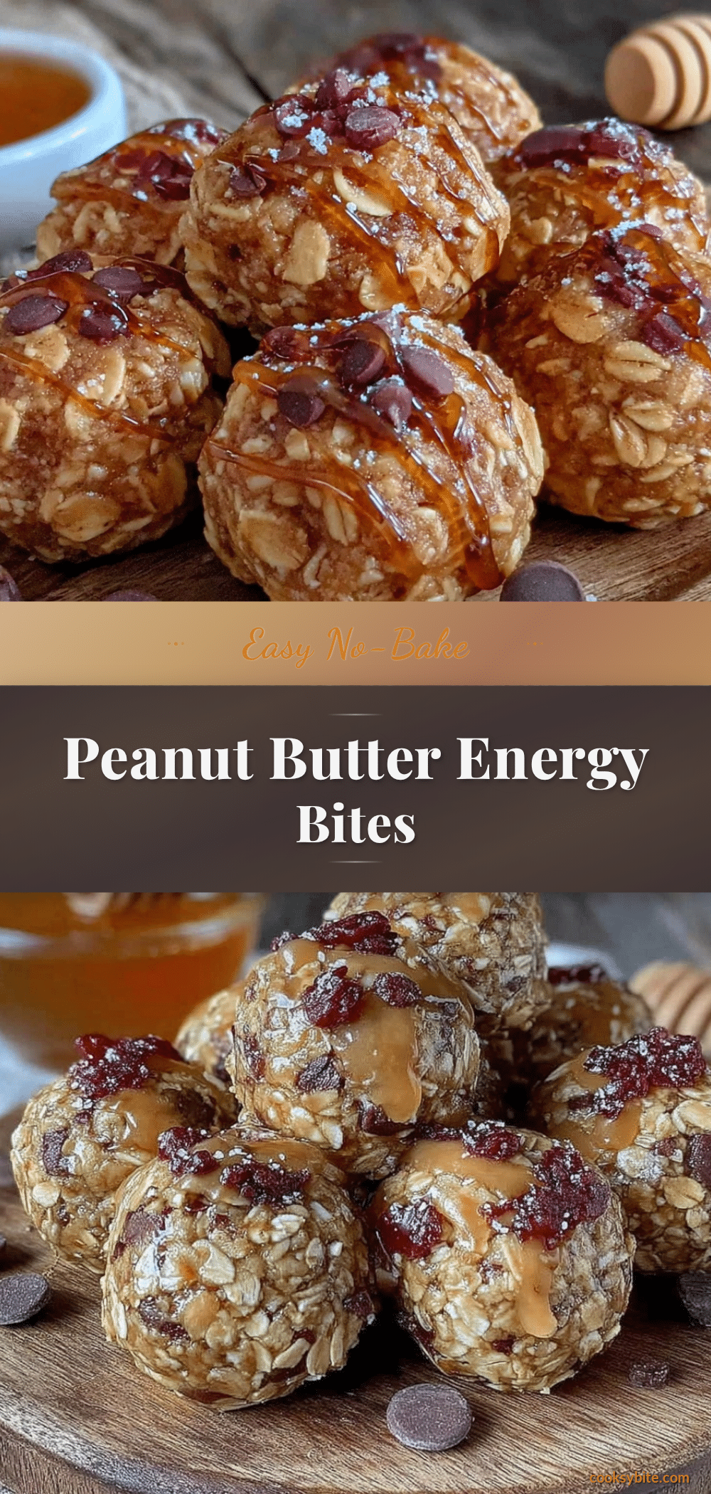 no-bake peanut butter oat energy bites recipe