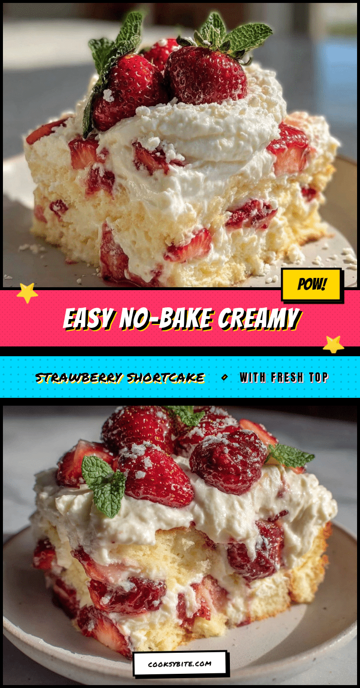 no bake strawberry shortcake icebox cake recipe