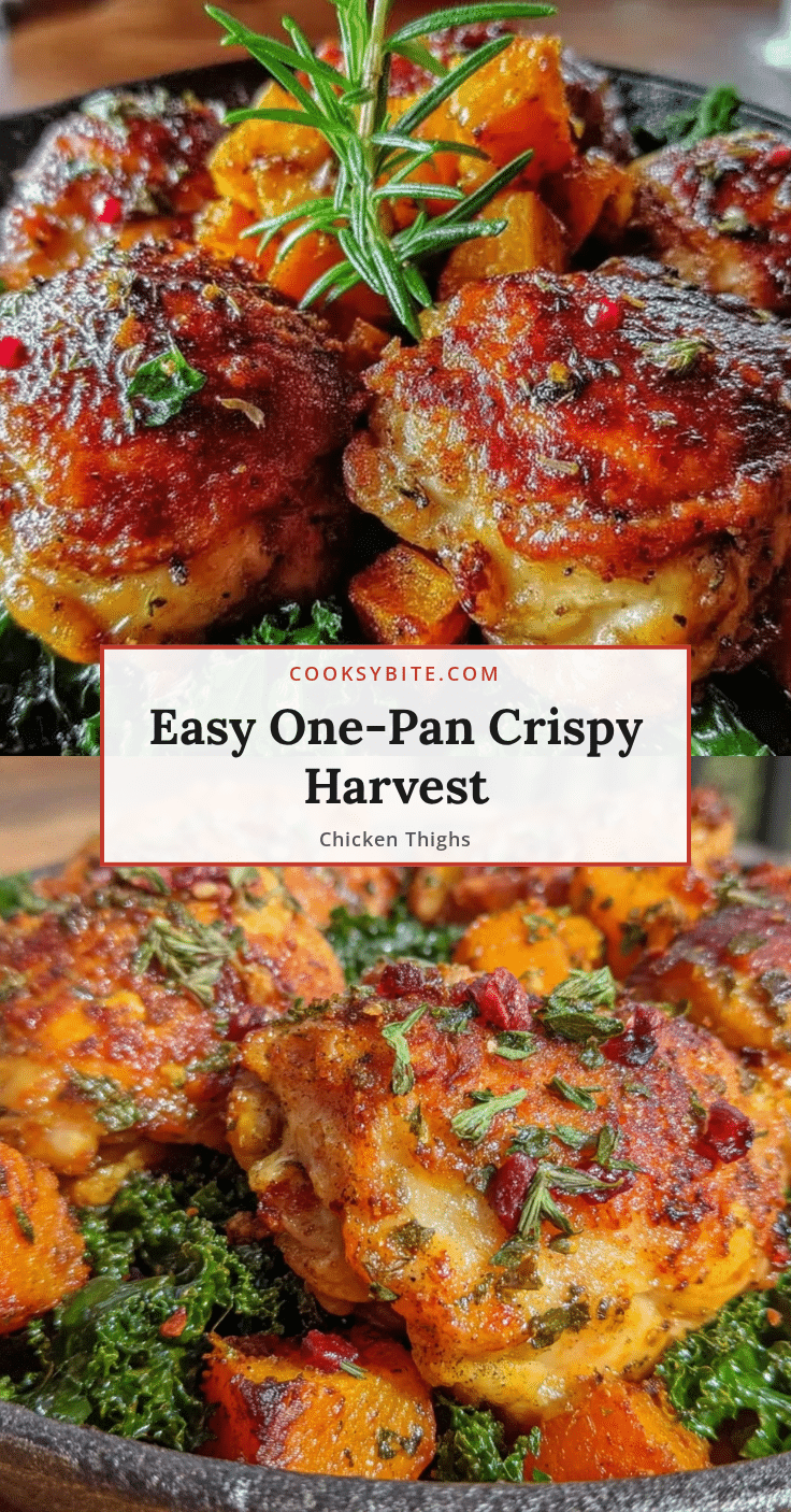 one-pan crispy harvest chicken thighs recipe