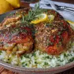 one-pot lemon herb chicken and rice - featured image