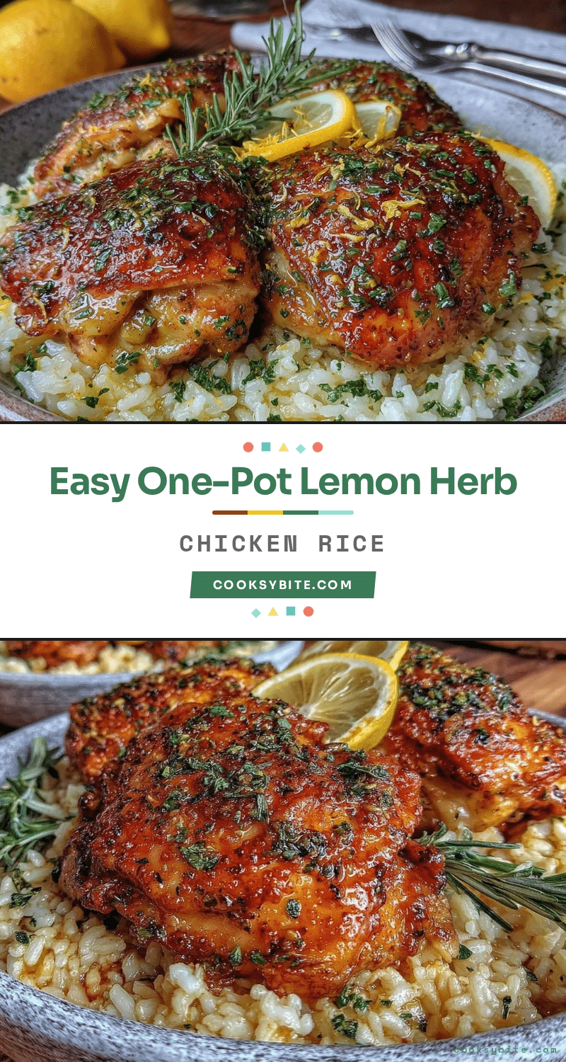one-pot lemon herb chicken and rice recipe