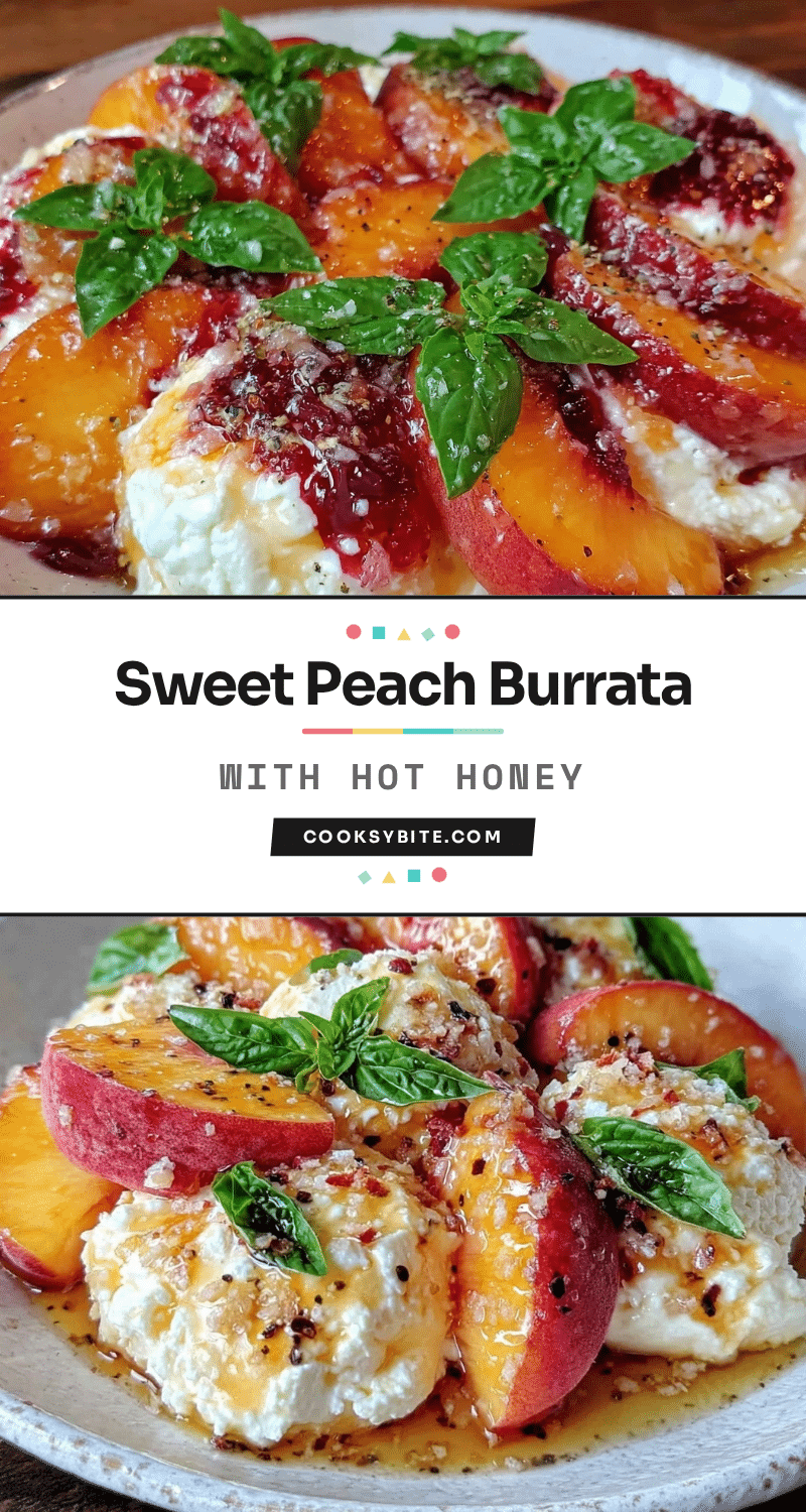 Peach Burrata Caprese Salad recipe