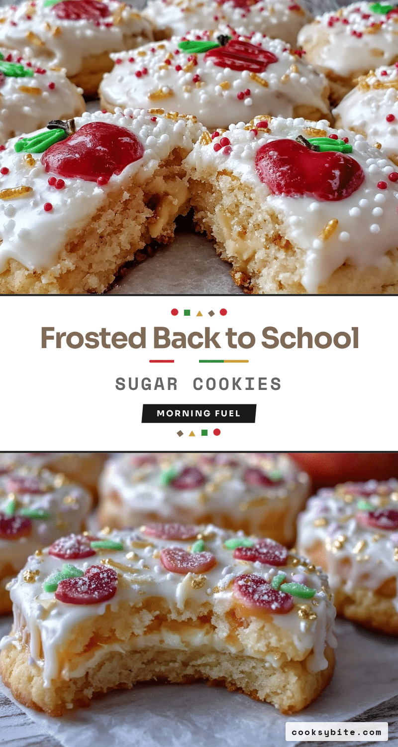 perfect frosted back to school sugar cookies recipe
