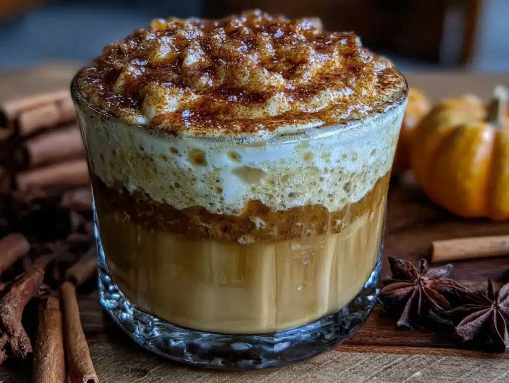 pumpkin spice cold foam latte - featured image