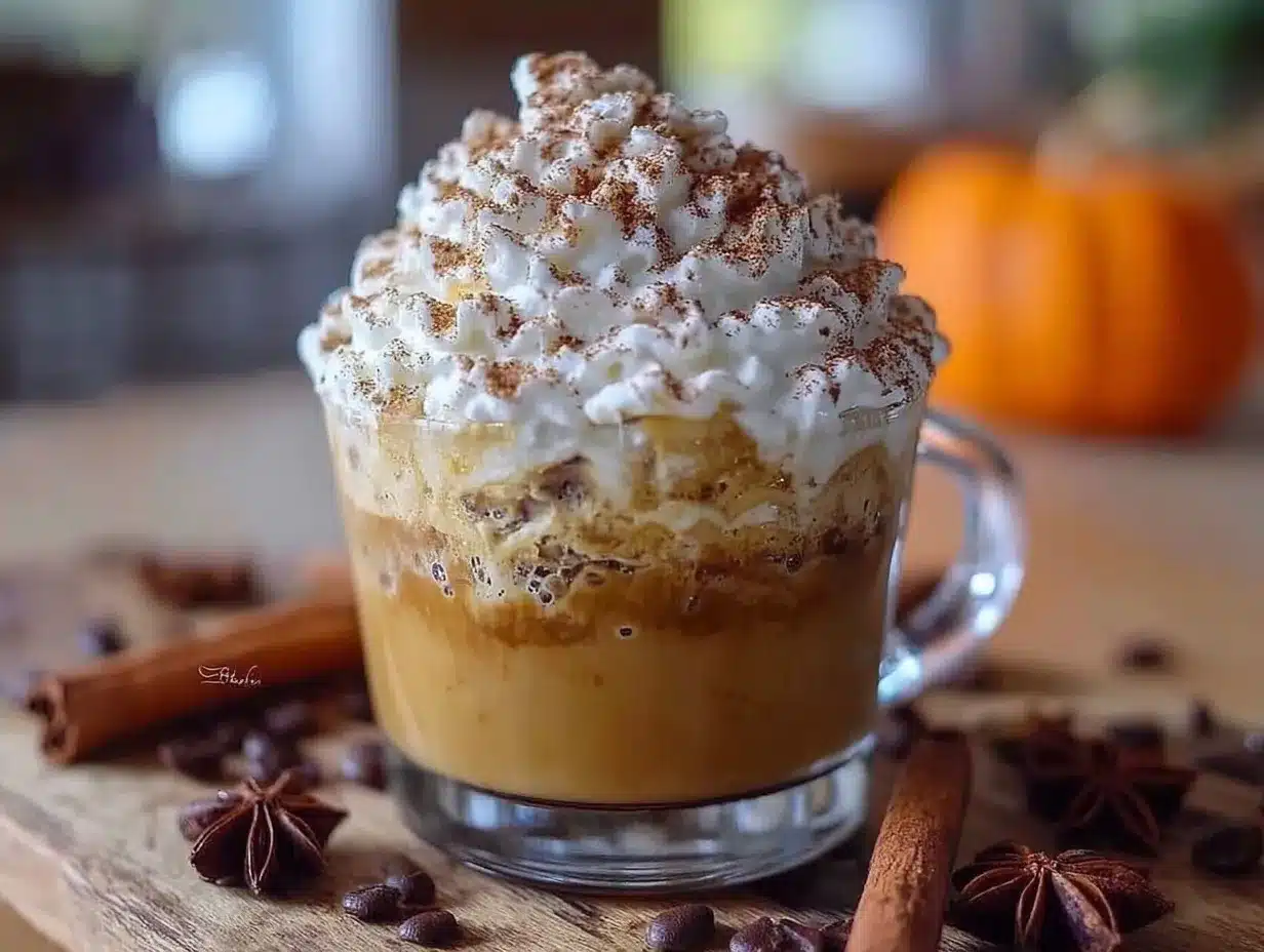 pumpkin spice cold foam latte preparation steps