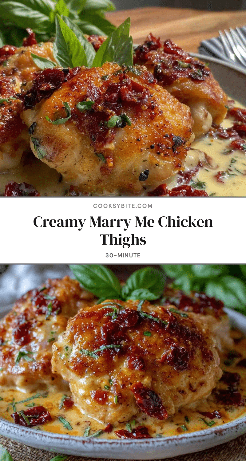 savory marry me chicken thighs recipe