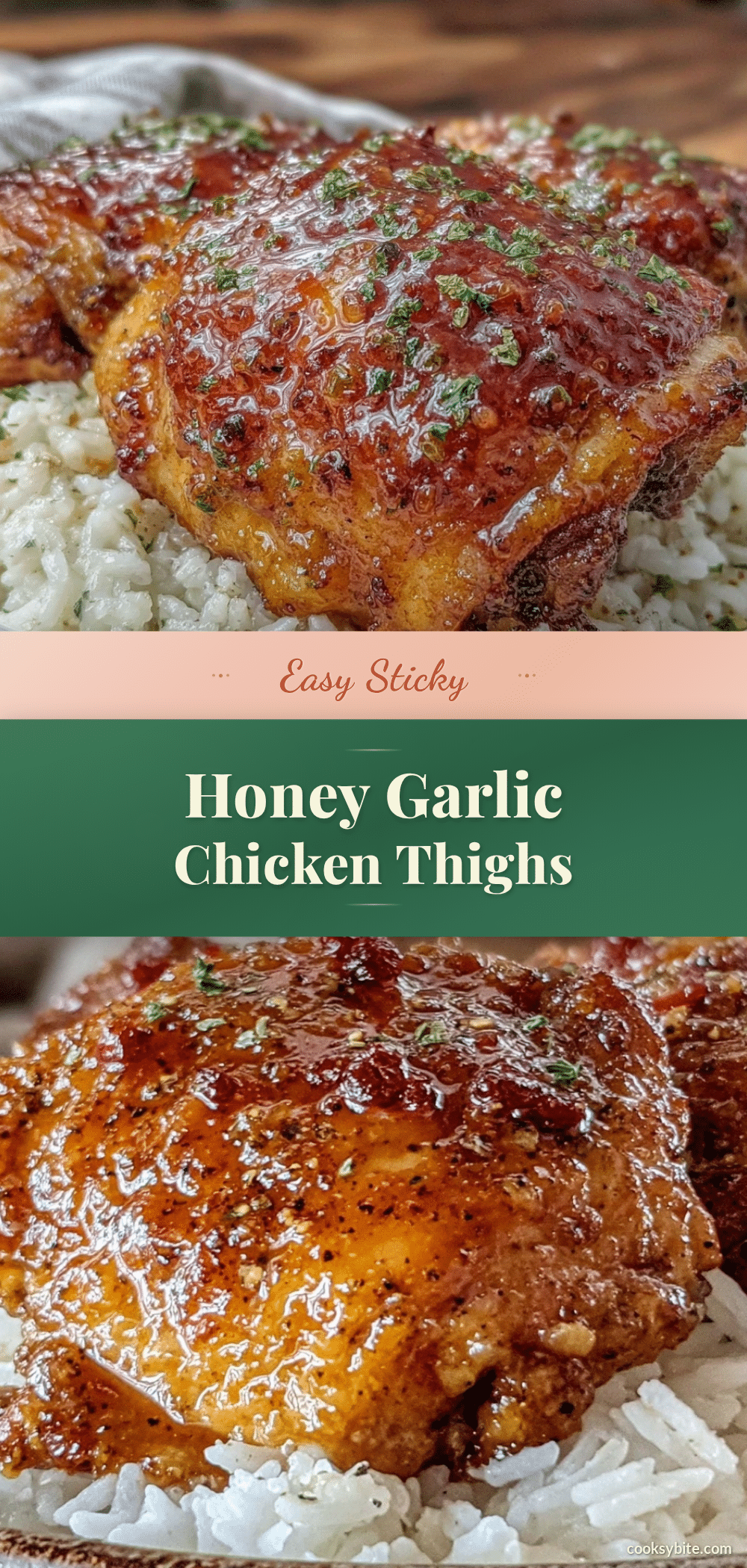 sticky honey garlic chicken thighs crockpot recipe