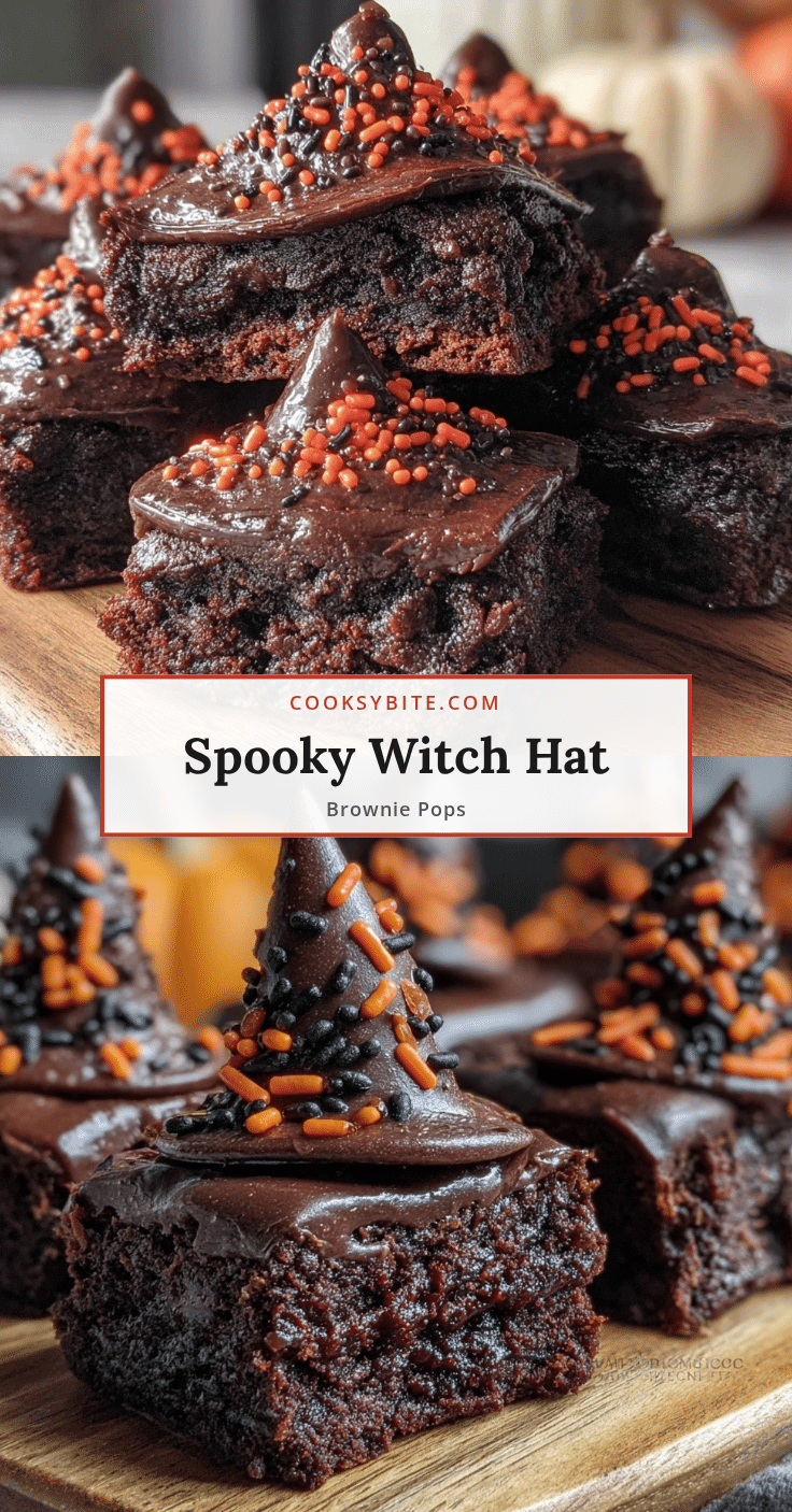 witch hat brownie pops recipe