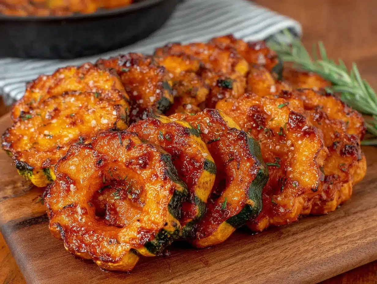 10-minute crispy oven-roasted delicata squash rings preparation steps