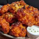 air fryer buffalo cauliflower bites - featured image