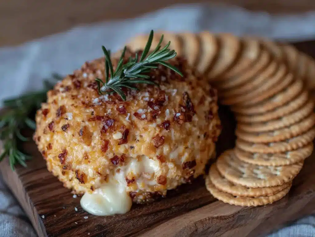 baked cheese ball - featured image
