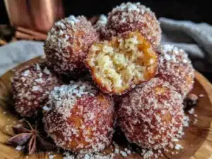 baked pumpkin donut holes - featured image