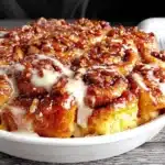 best make-ahead Christmas morning cinnamon roll casserole - featured image