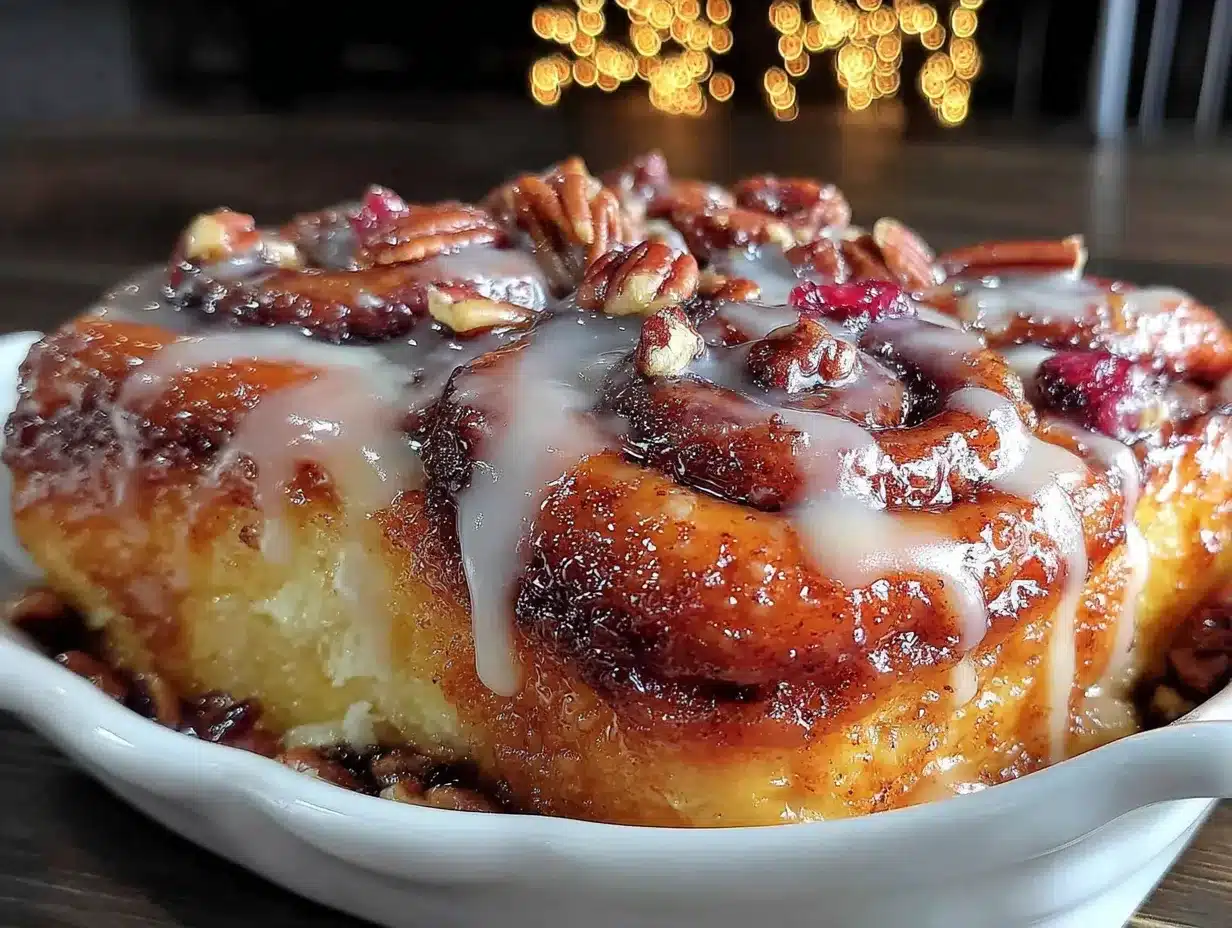 best make-ahead Christmas morning cinnamon roll casserole preparation steps
