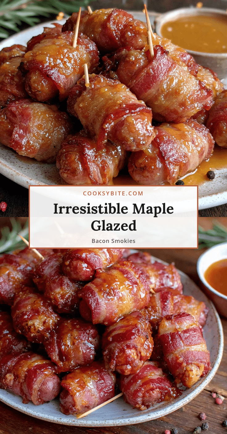 best maple glazed bacon wrapped smokies recipe recipe