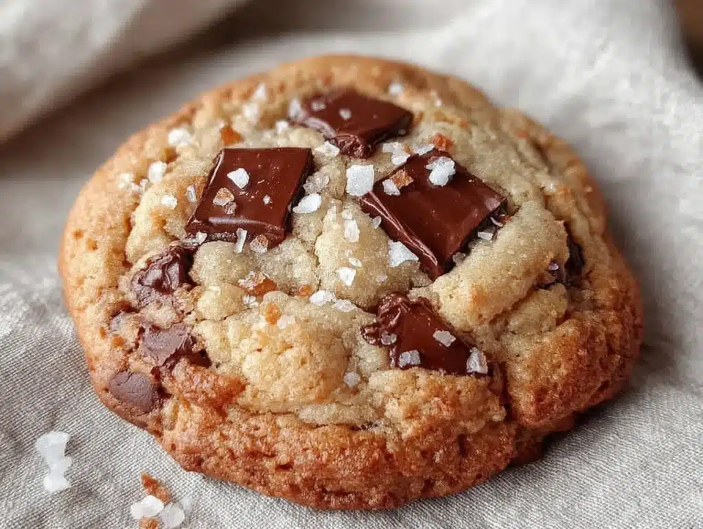 best thick and chewy bakery style chocolate chip cookies - featured image