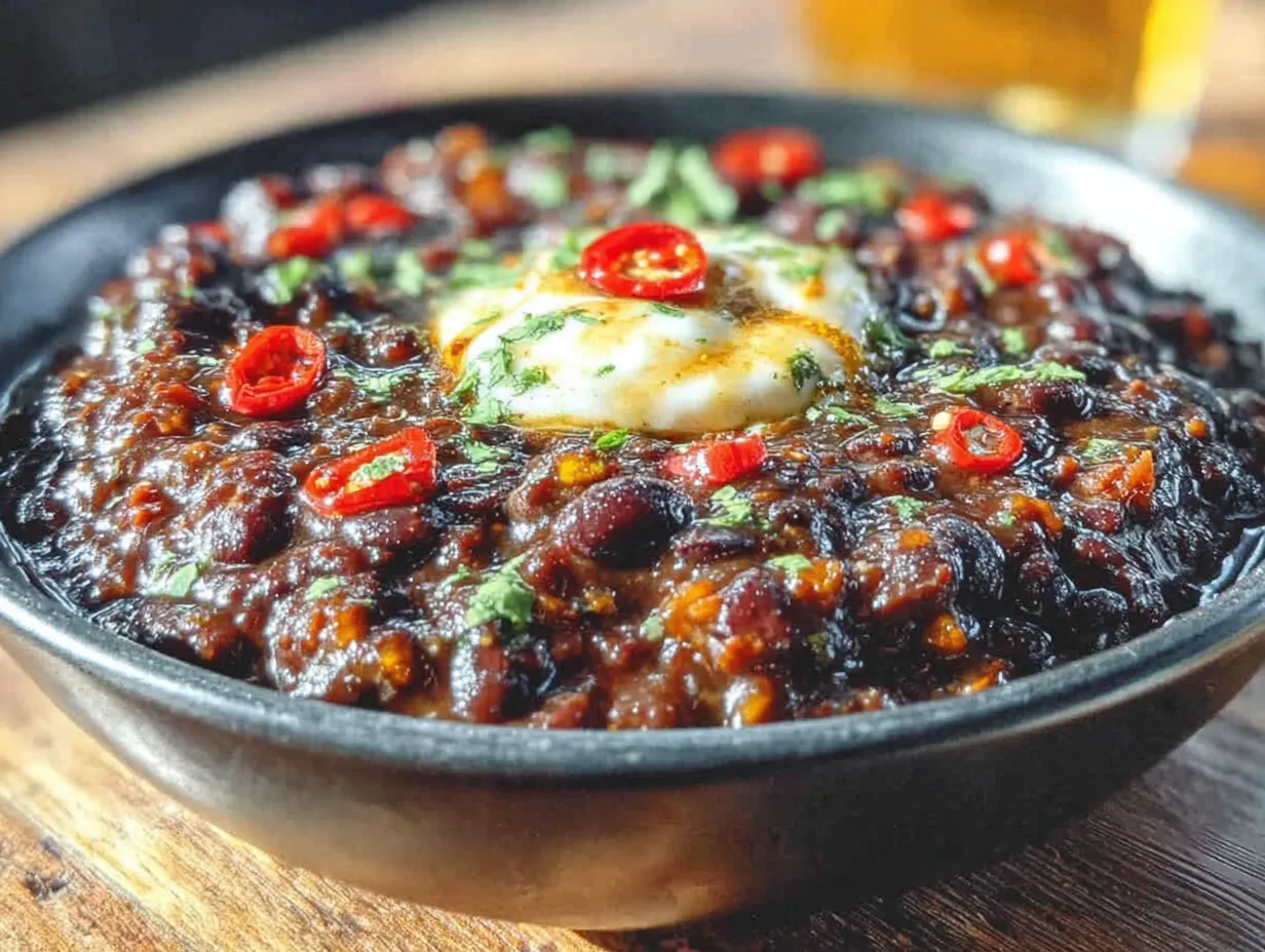 black bean pumpkin chili preparation steps