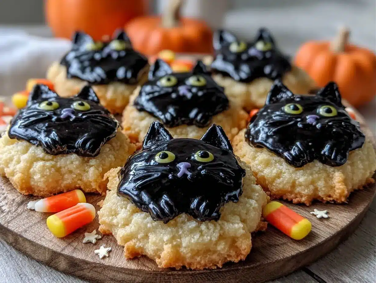 black cat sugar cookies preparation steps