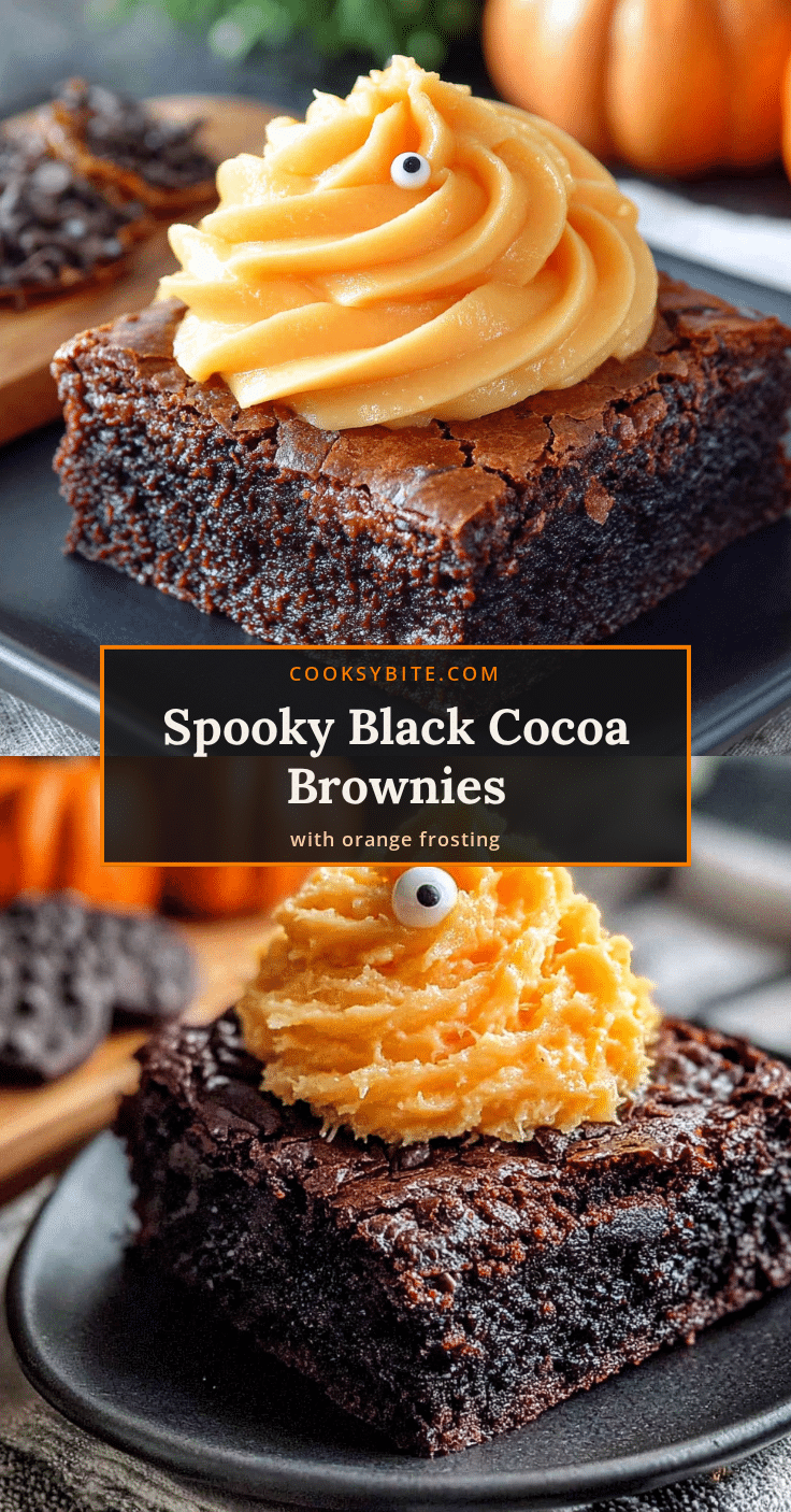 black cocoa halloween brownies recipe