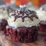black velvet halloween cupcakes - featured image