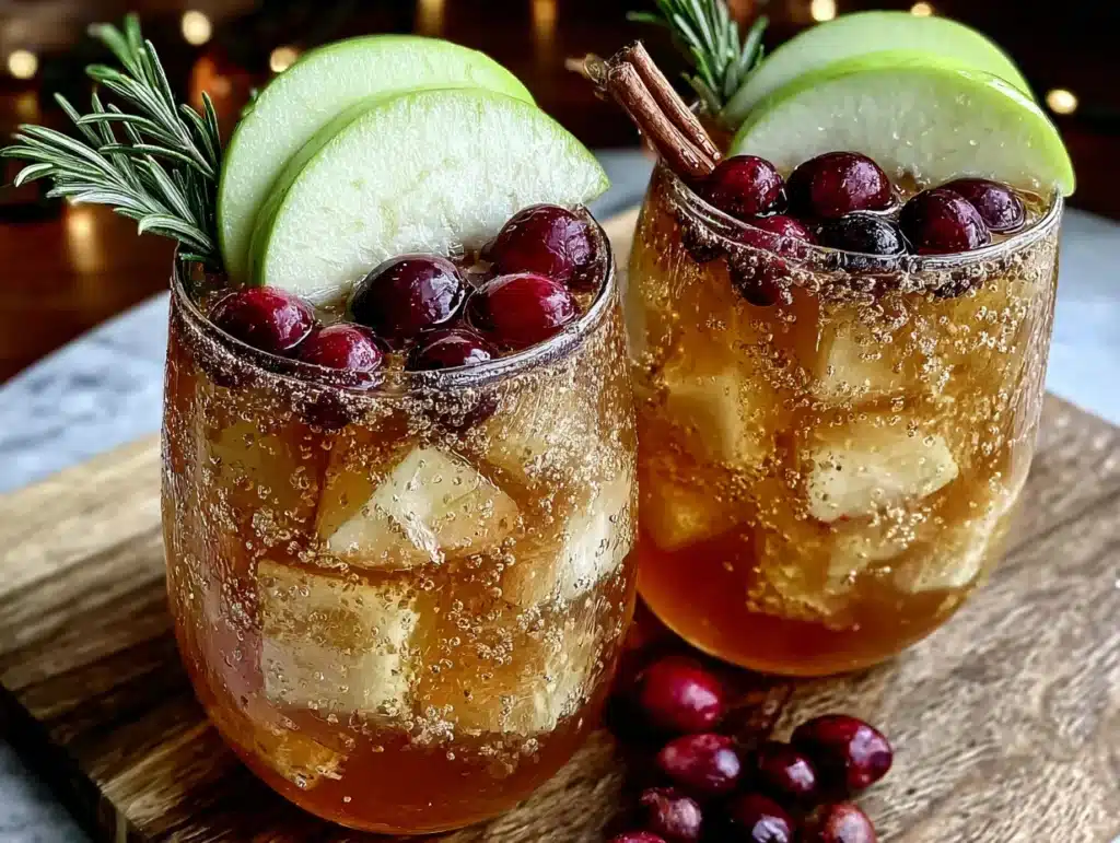 bourbon apple cider sangria - featured image