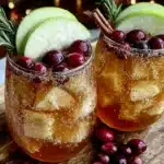 bourbon apple cider sangria - featured image