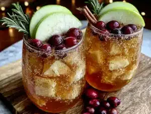 bourbon apple cider sangria - featured image