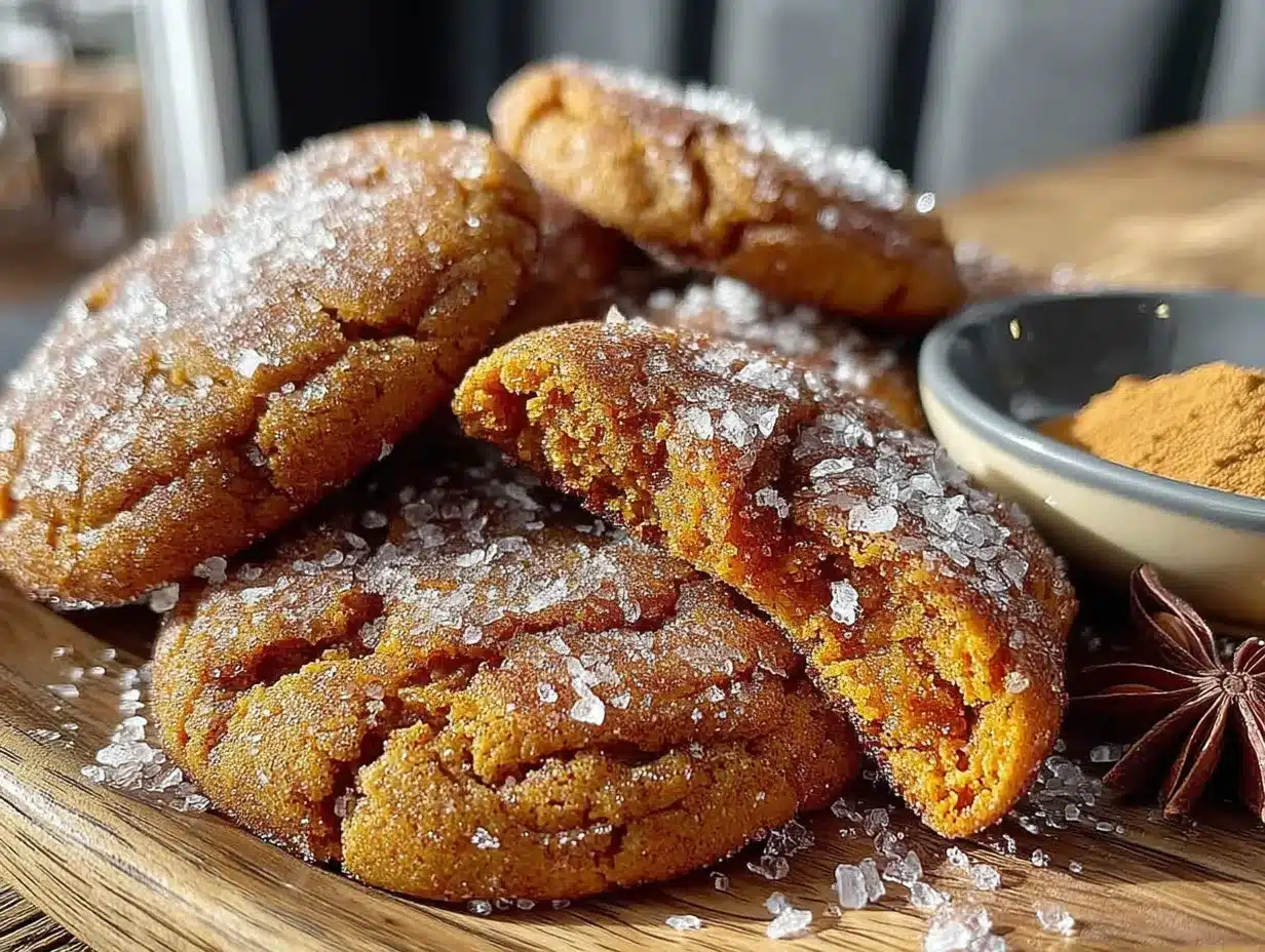 brown butter pumpkin snickerdoodle cookies preparation steps
