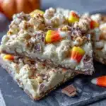 candy corn popcorn bark - featured image