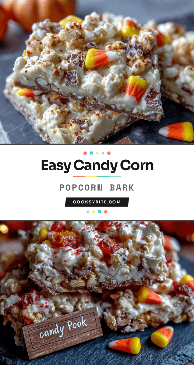 candy corn popcorn bark recipe