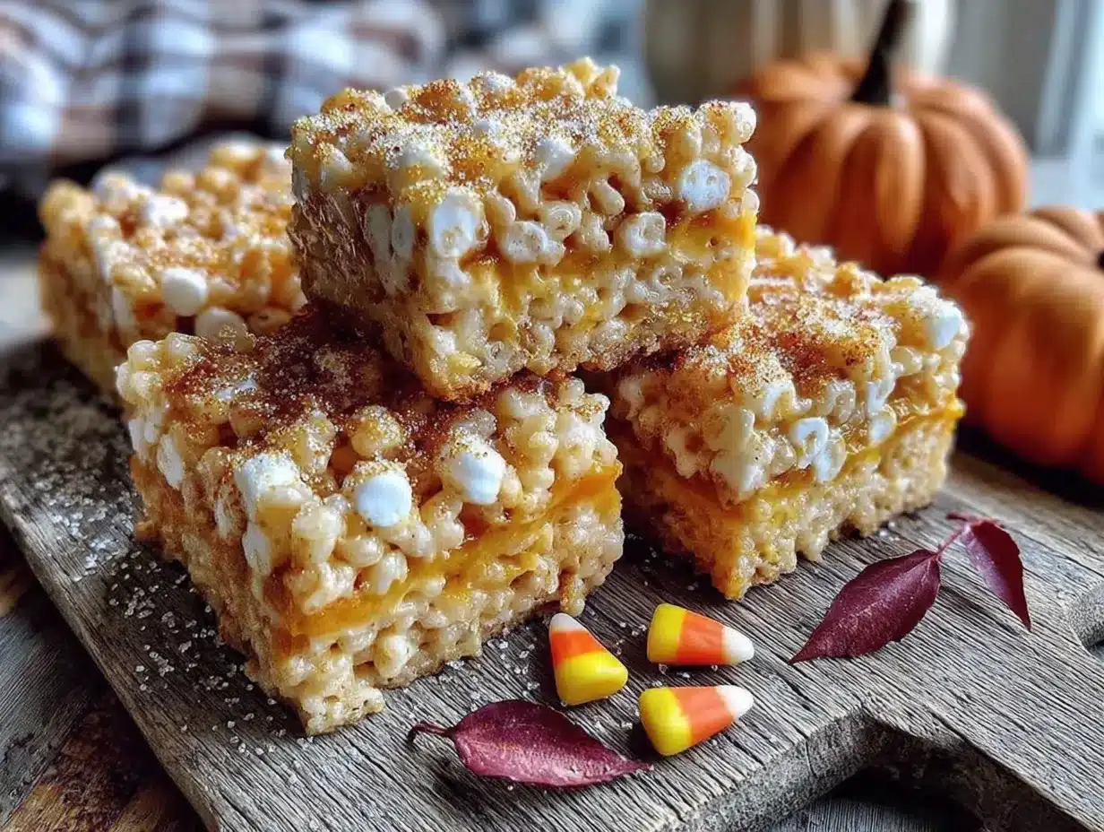 candy corn rice krispie treats preparation steps