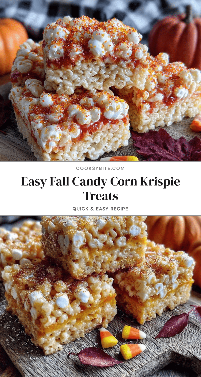 candy corn rice krispie treats recipe