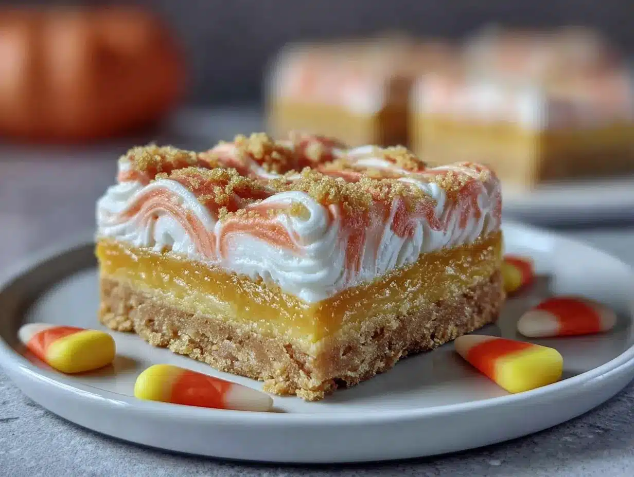 candy corn sugar cookie bars preparation steps