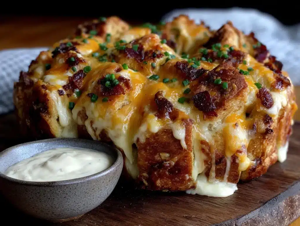 cheesy bacon ranch pull-apart bread - featured image