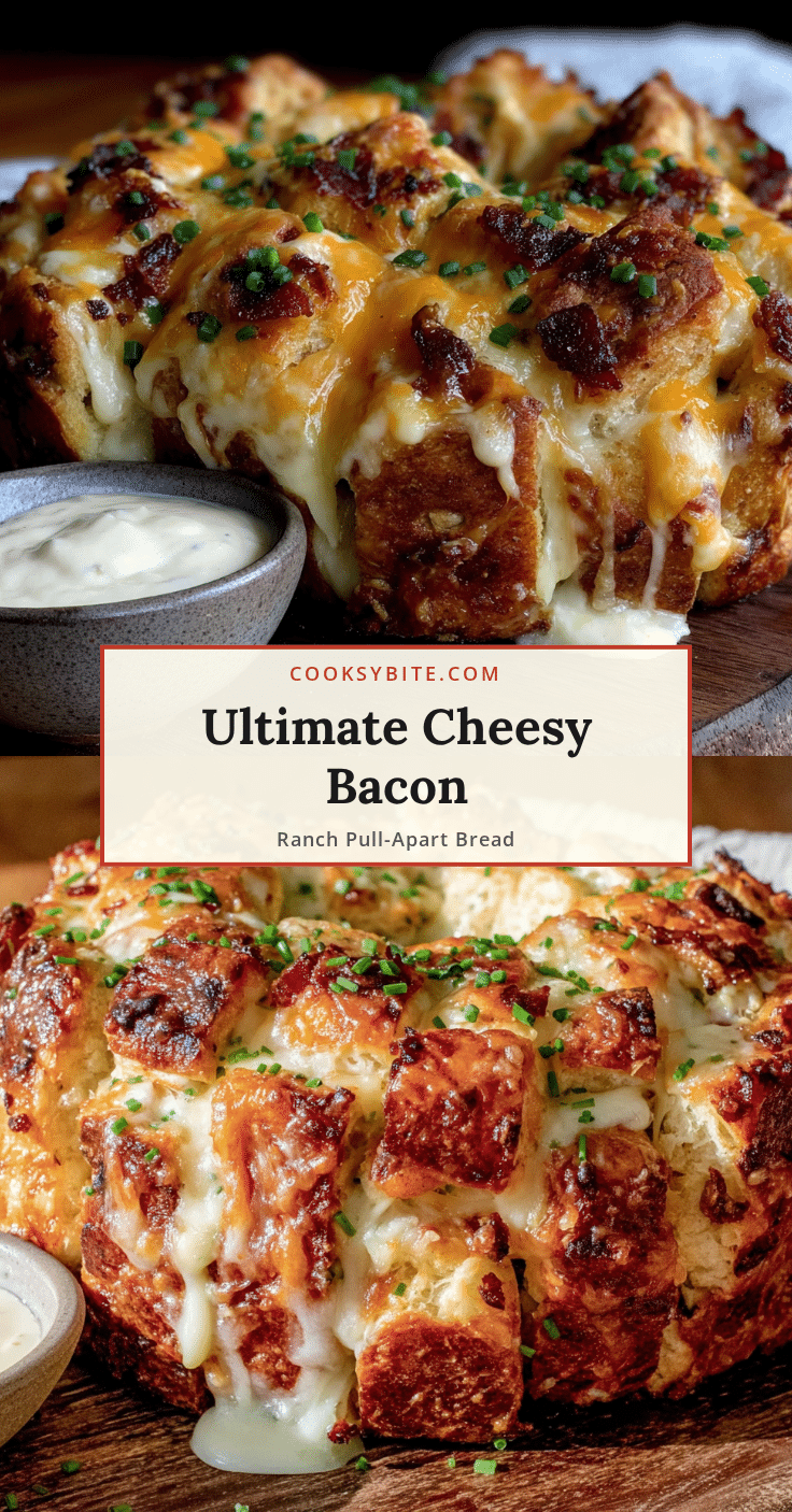 cheesy bacon ranch pull-apart bread recipe