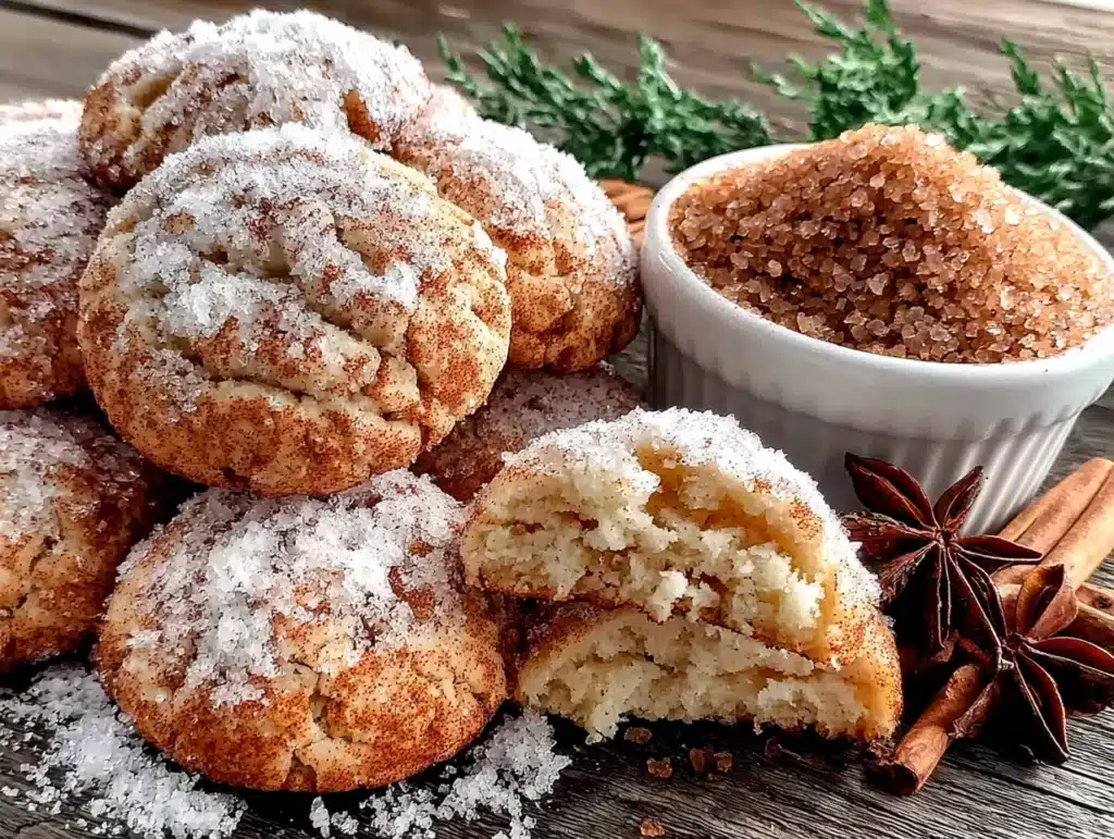 chewy gingerbread snickerdoodle cookies - featured image