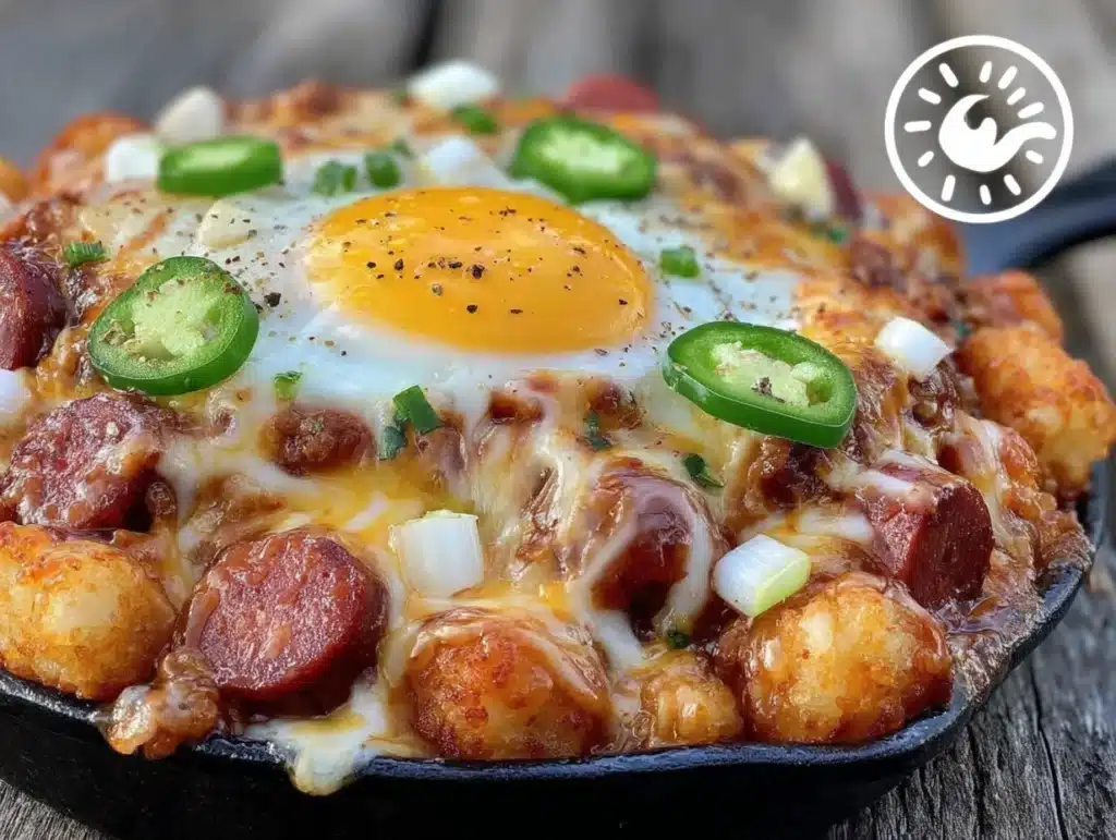 chili cheese dog breakfast casserole - featured image