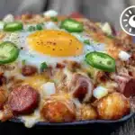 chili cheese dog breakfast casserole - featured image