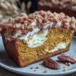 cinnamon streusel pumpkin bread - featured image