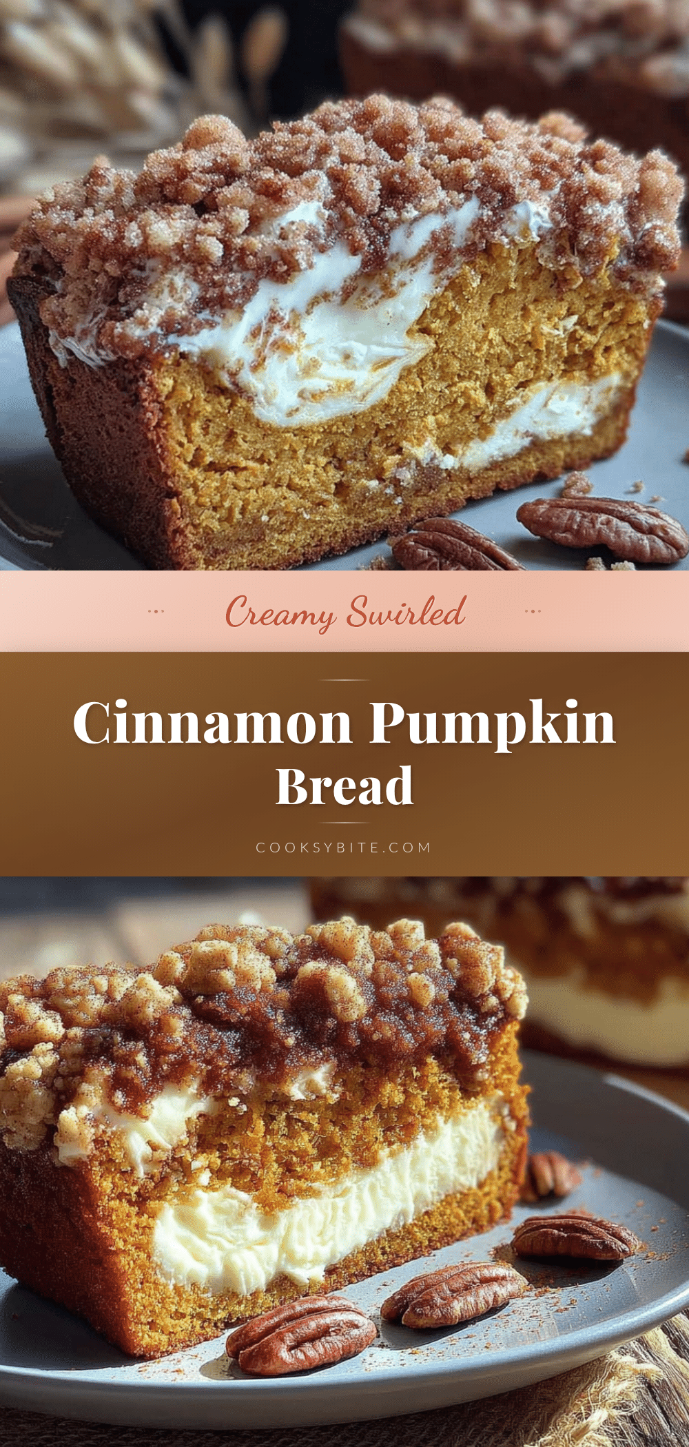 cinnamon streusel pumpkin bread recipe
