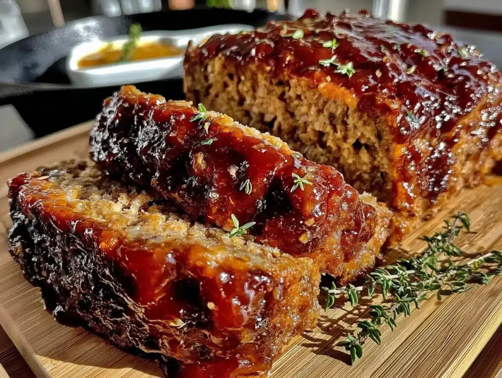 classic homestyle meatloaf with brown sugar glaze - featured image
