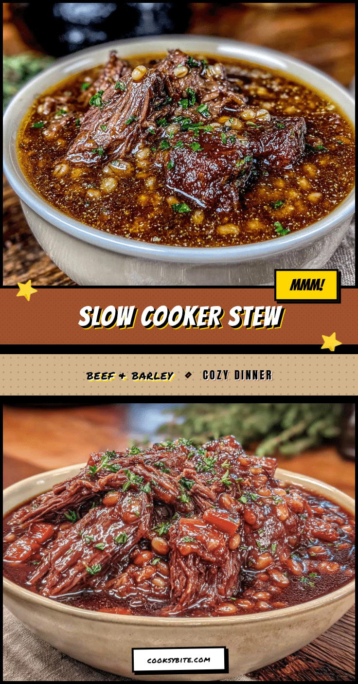 cozy slow cooker beef and barley stew recipe