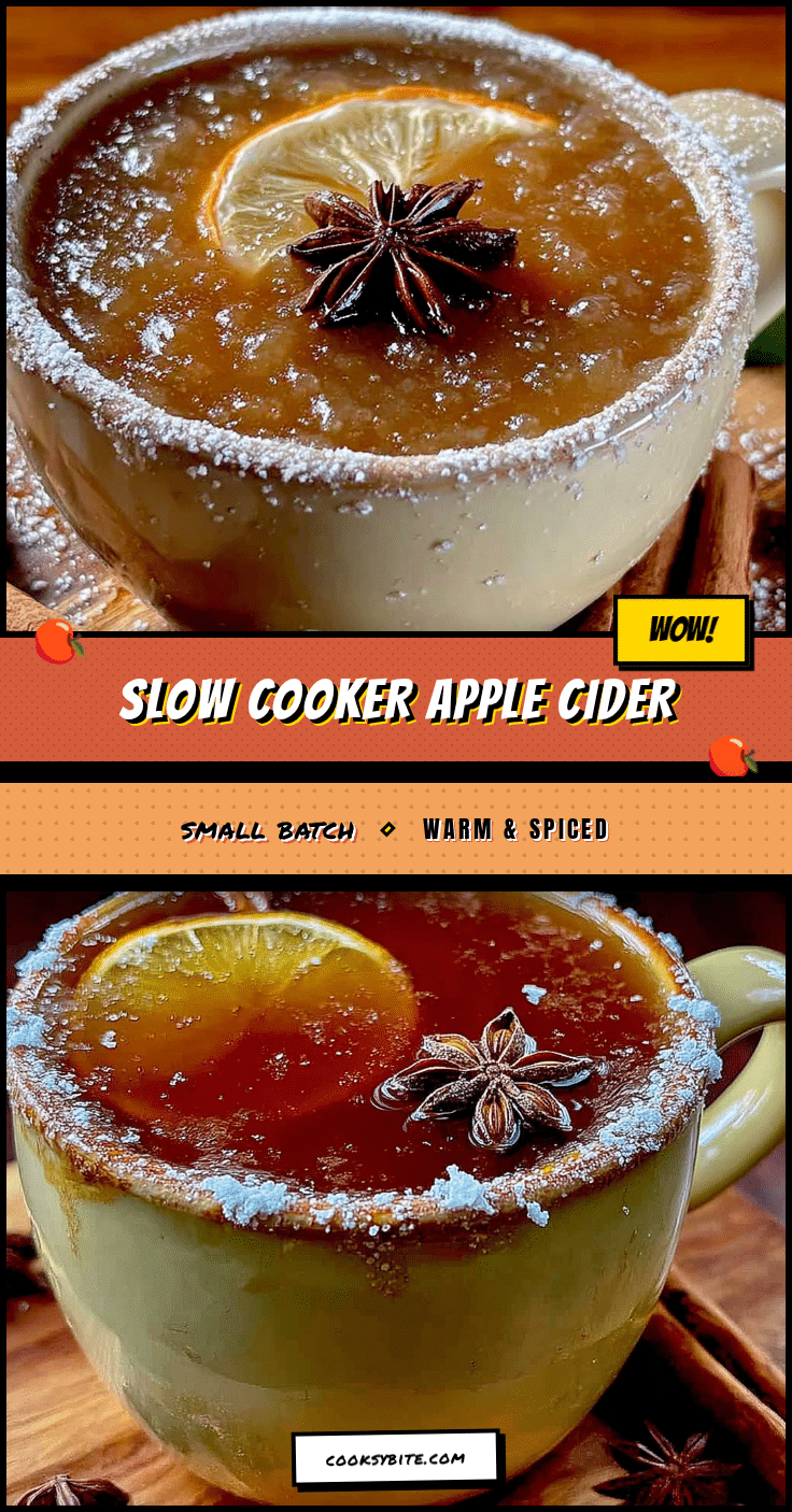 cozy small-batch crockpot apple cider recipe